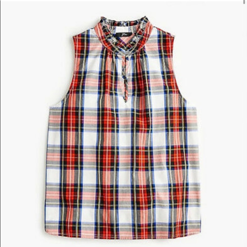 Jcrew Stewart Tartan Top Size 0!